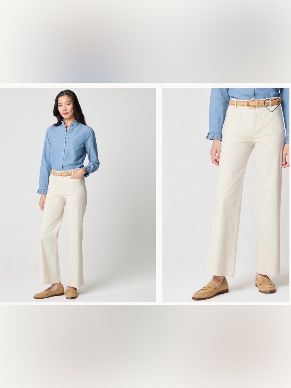 NWT J. Crew Lizzie wide-leg pant size 29